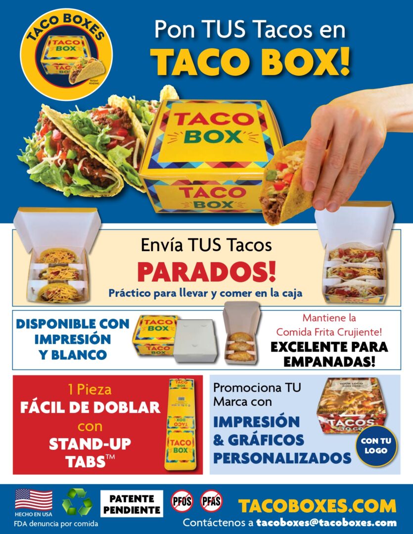 The Catering Box Spanish pamphlet